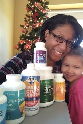 Mother and daughter with Dr. Berg products