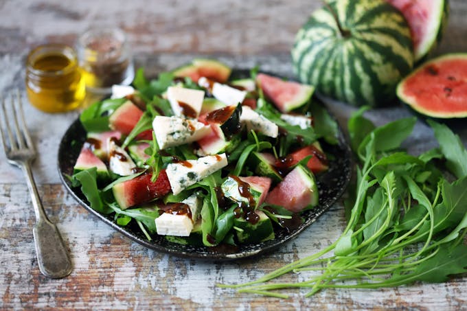 Keto watermelon salad