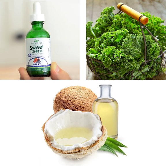 Stevia, kale and coconut oil