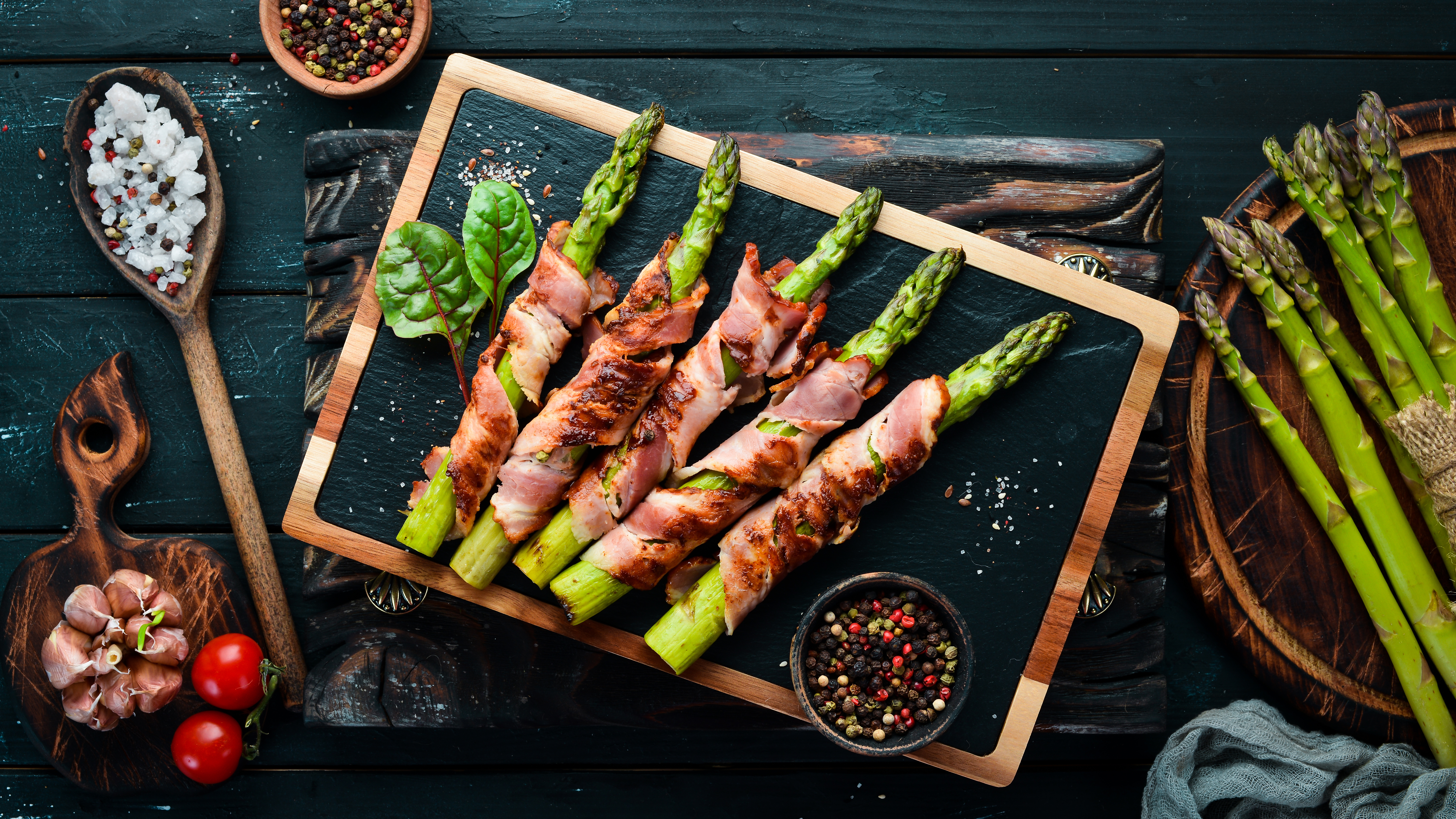 asparagus baked bacon