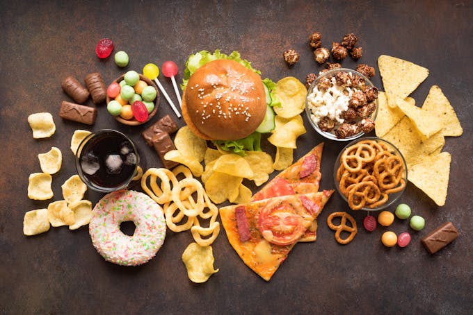 unhealthy junk foods