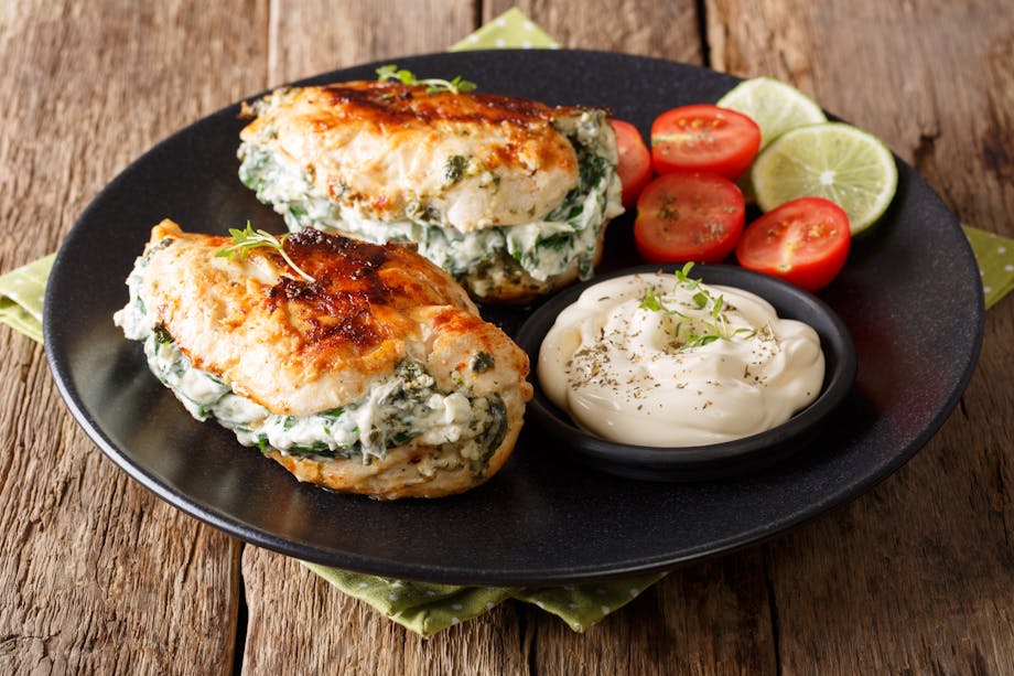 Stuffed baked chicken