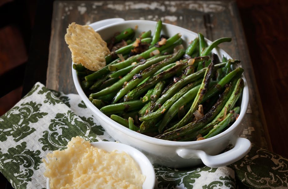 Keto green beans with parmesan