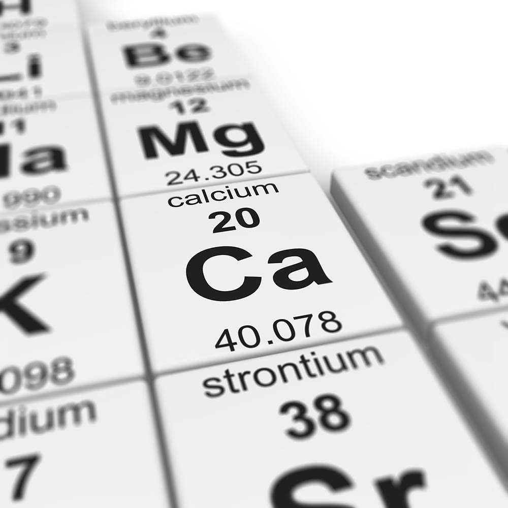 a black and white picture of a periodic table with the symbols for magnesium and calcium