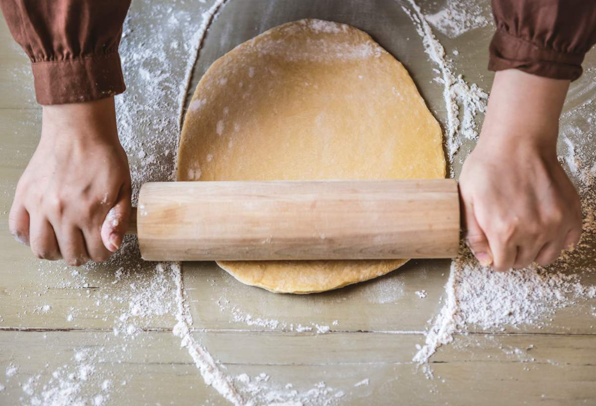 Rolling pin on a dough | Scrumptious Low Carb Keto Pecan Pie Recipe