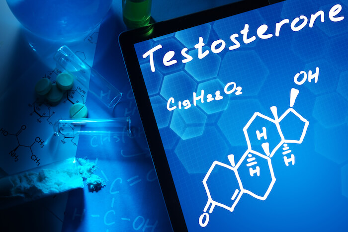 Tablet with the chemical formula of testosterone  |  Avoid These 3 Things and Boost Low Testosterone