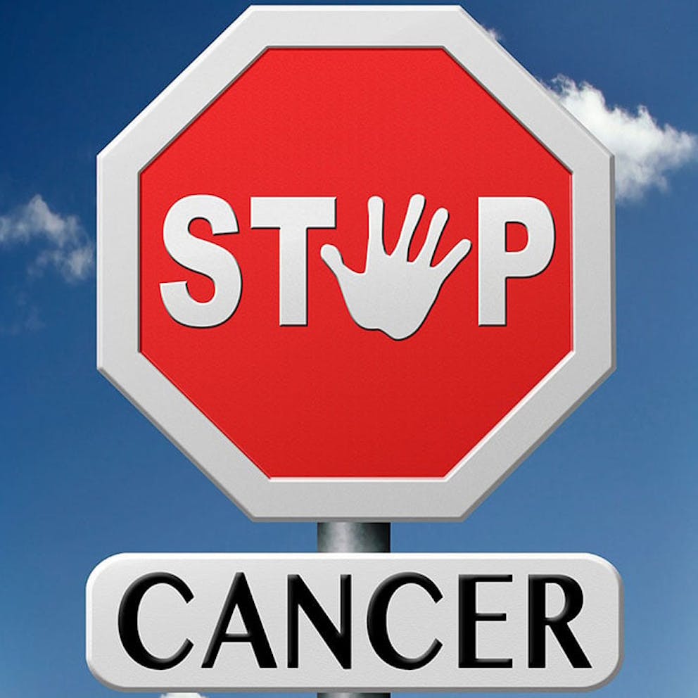 a stop cancer sign