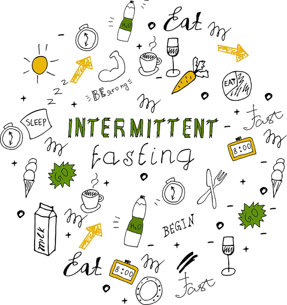 a doodle photo of intermittent fasting