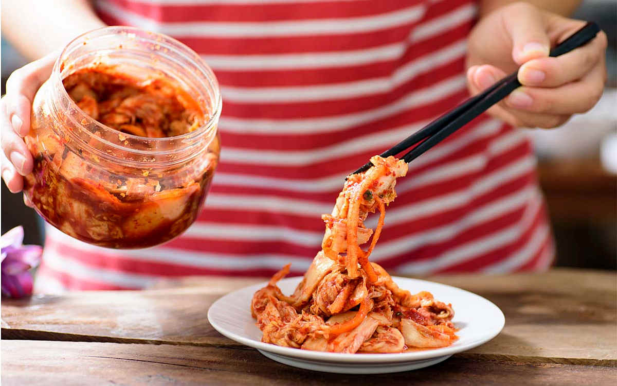 Korean food kimchi cabbage jar white | Fermented Foods on Keto