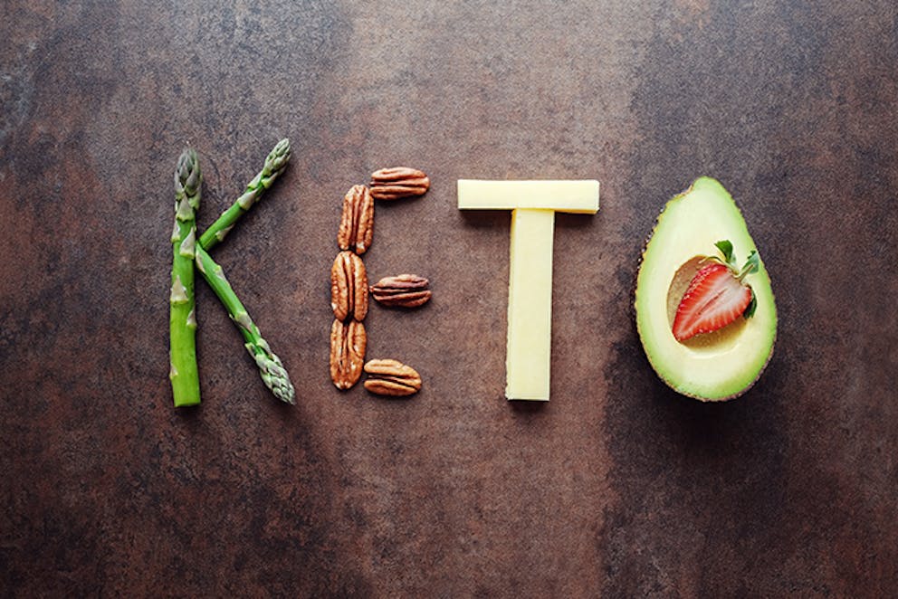 the word keto made with ketogenic foods