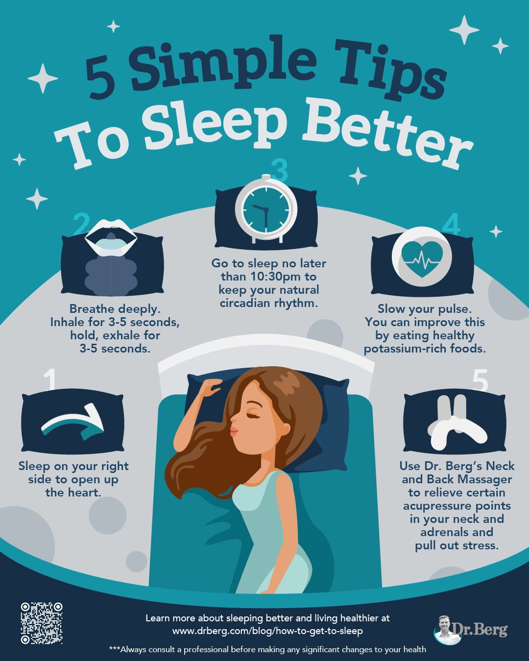 Infographic | Simple tips to sleep better | How to Fall Asleep And Stay Asleep [INFOGRAPHIC]