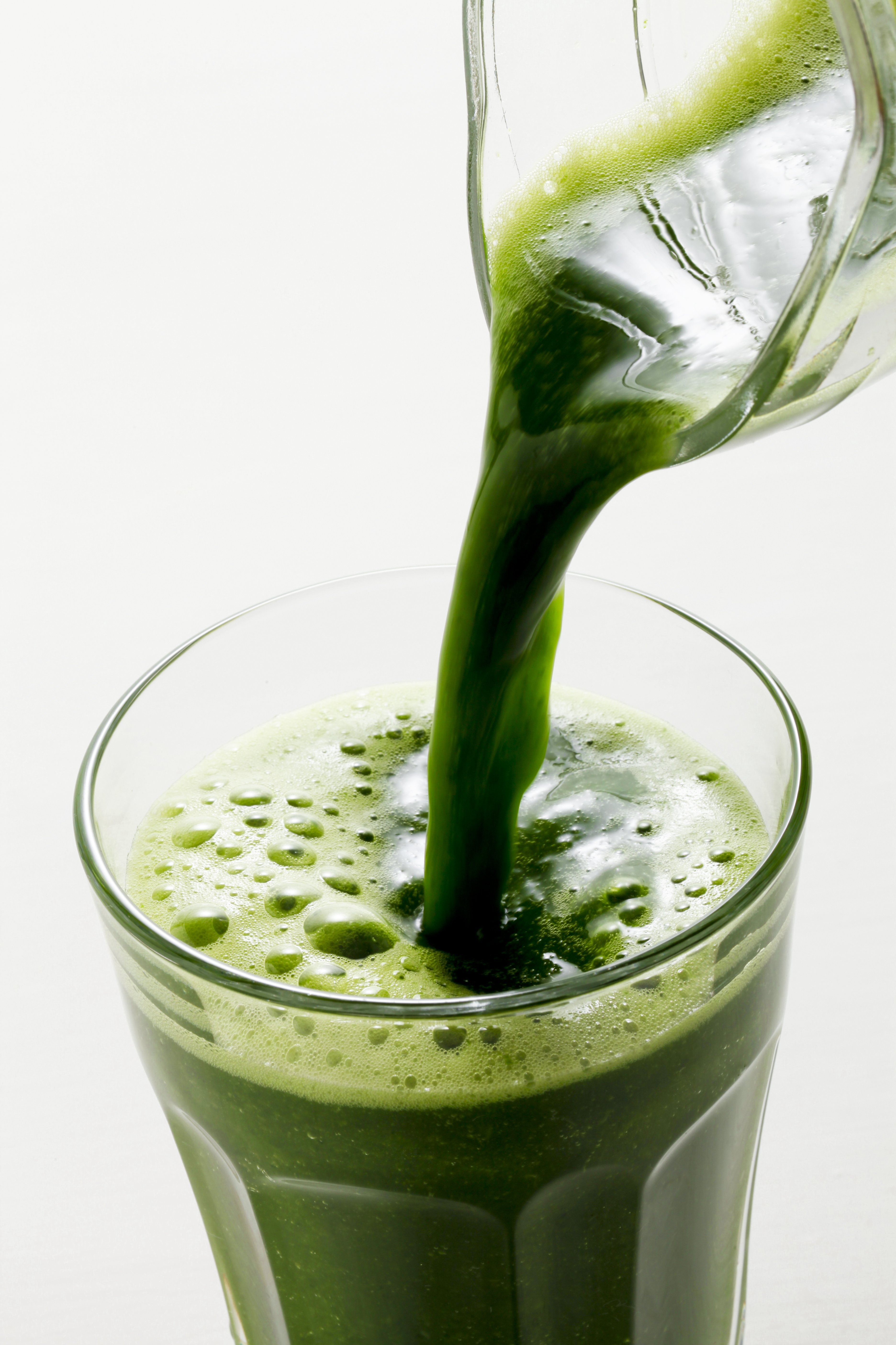 Healthy green vegetable juice