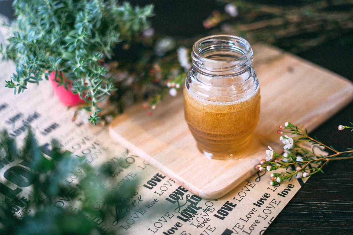 Beverage drink honey in a Jar | Molasses, Honey, and Agave Are Big No-Nos on the Keto Diet