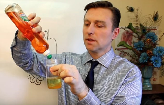 Dr. Berg and dish soap