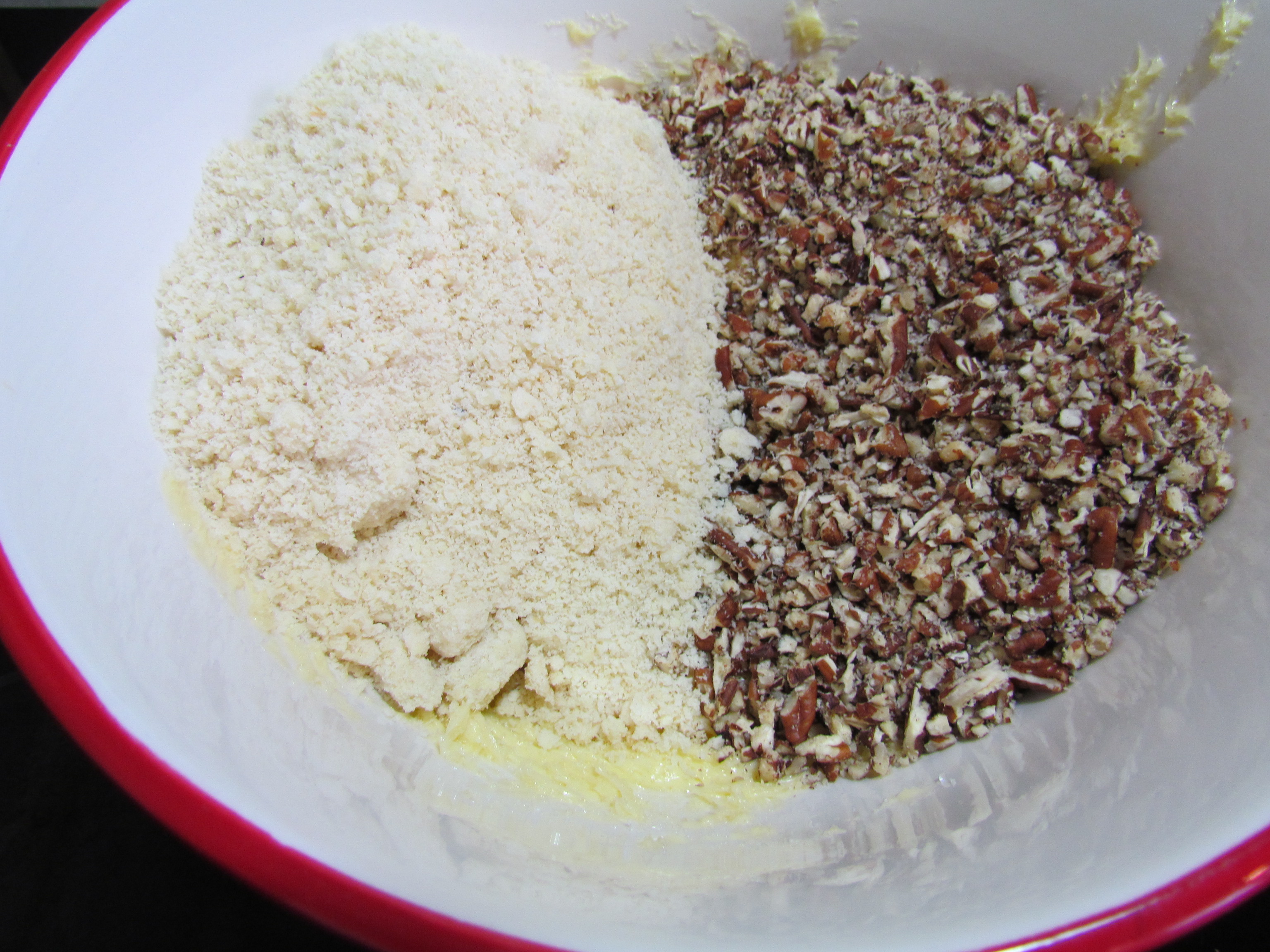 Mix walnut crumbs