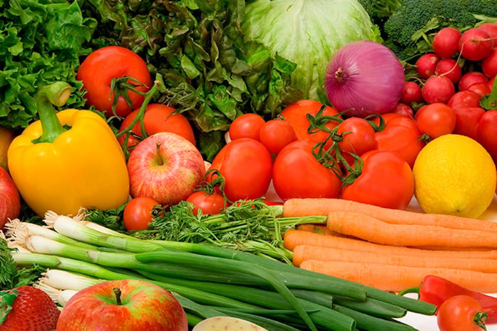 a photo of a variety of fresh vegetables