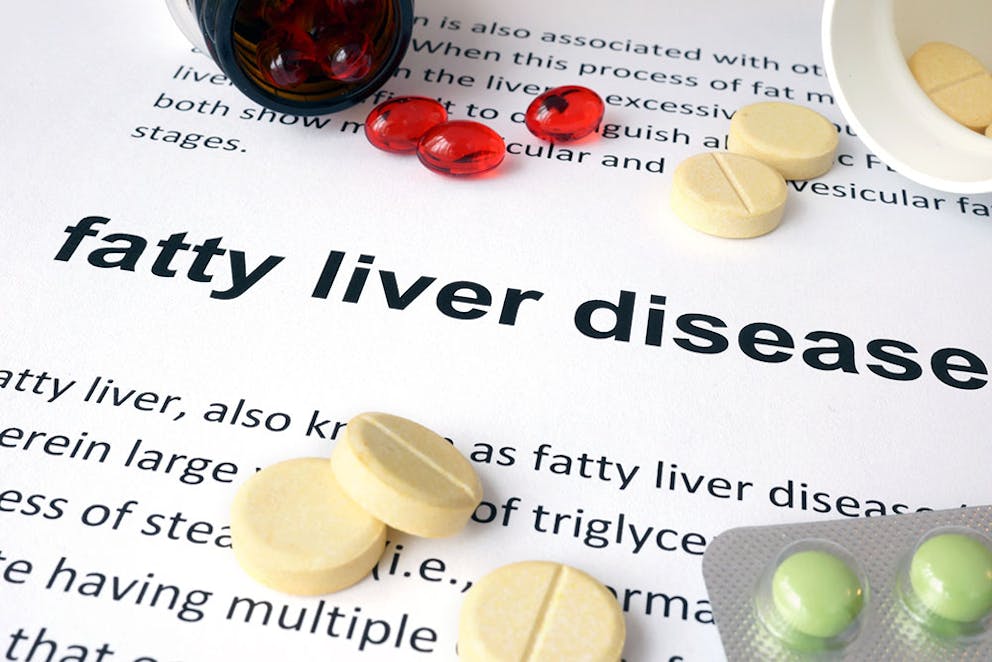 a sign saying Fatty Liver Disease