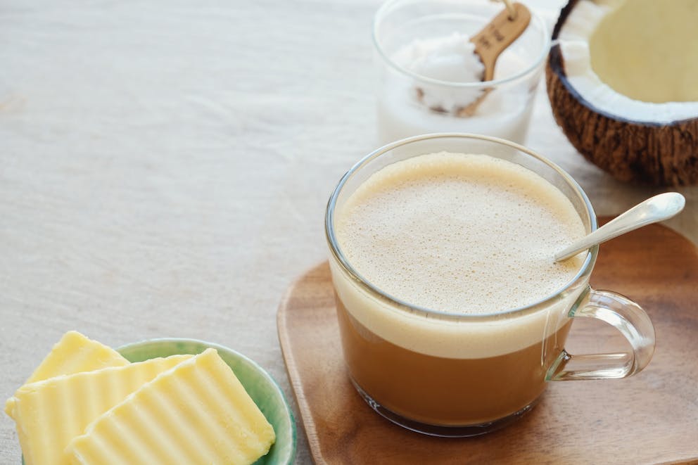 Grass-fed butter and bulletproof coffee