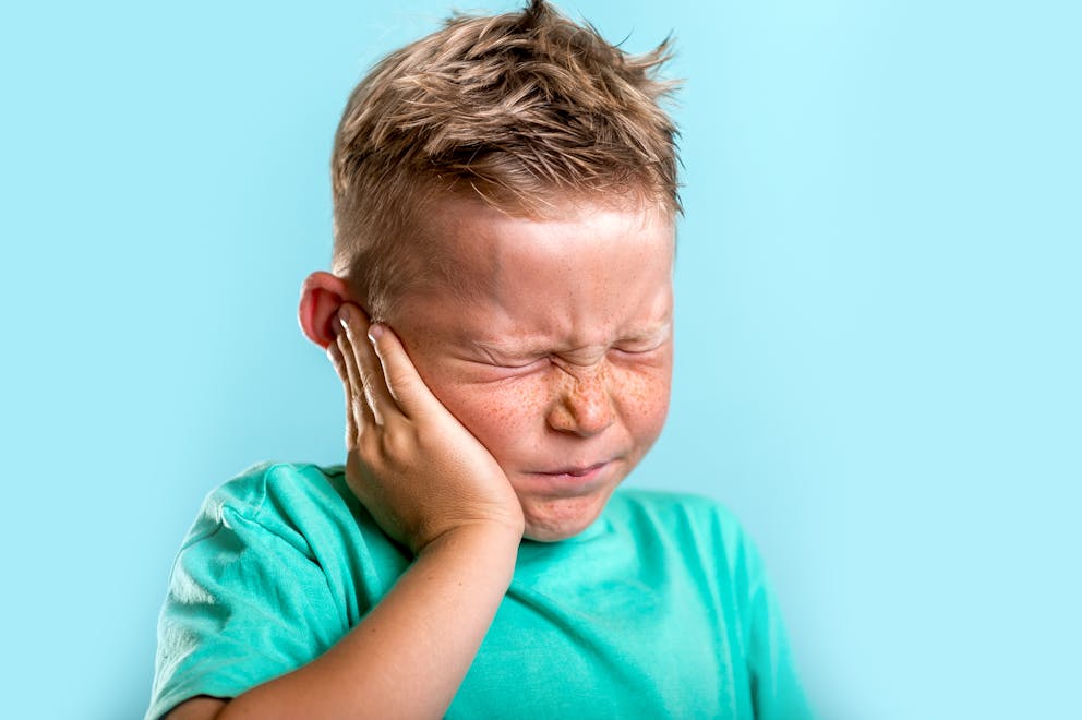 Young boy with earache