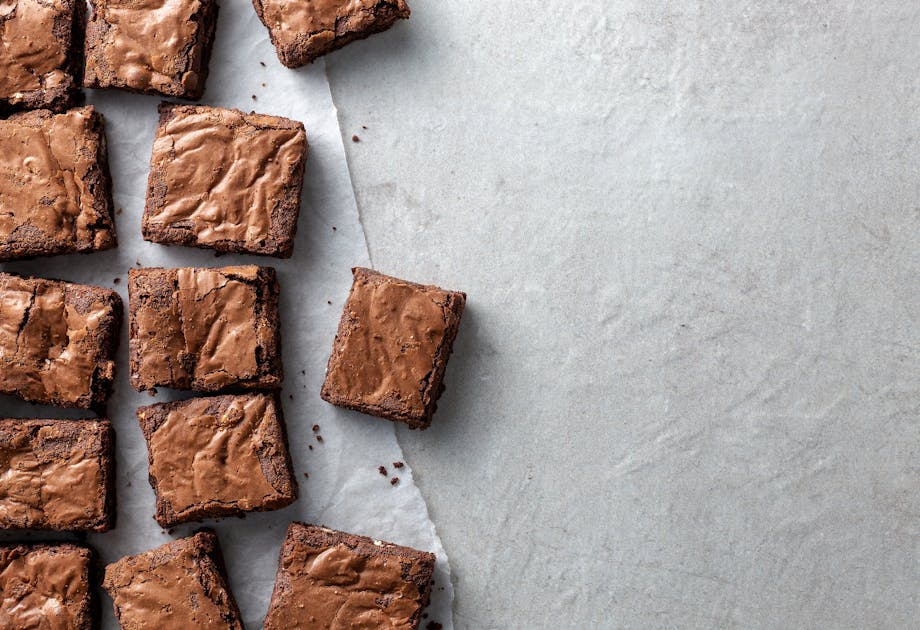 Brownies on a table