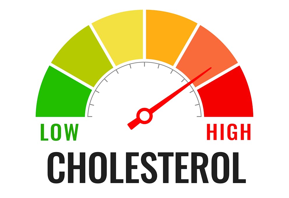 Elevated cholesterol illustration