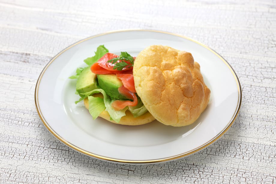 Cloud bread sandwich