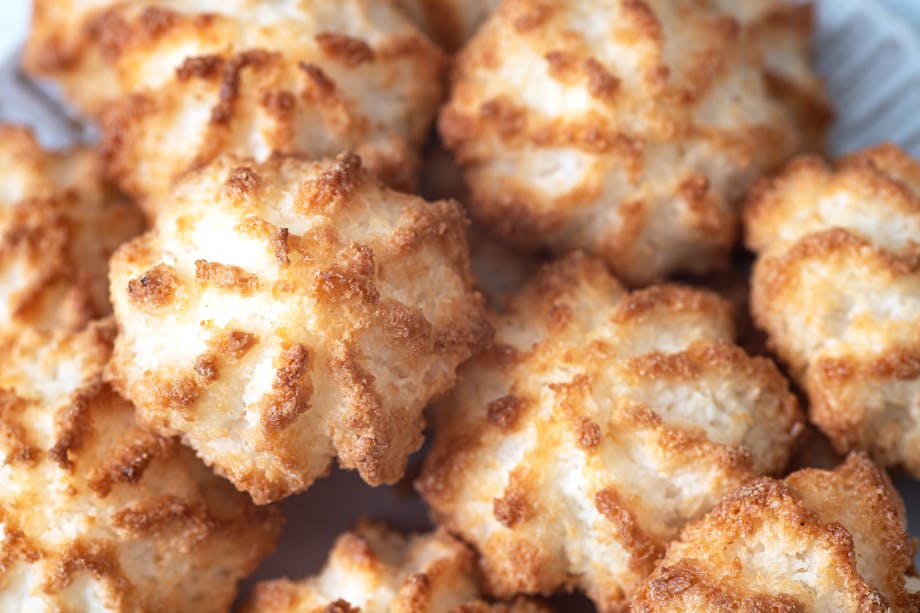 Close-up of macaroons