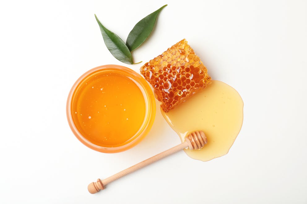 Fresh honey and honeycomb