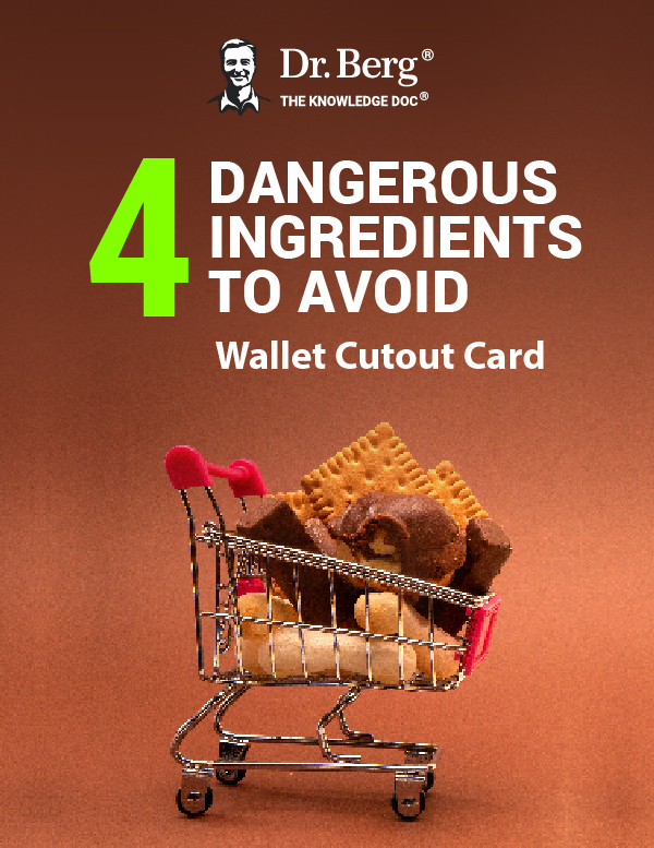 Cover 4 Dangerous Ingredients to Avoid Wallet Cutout Card