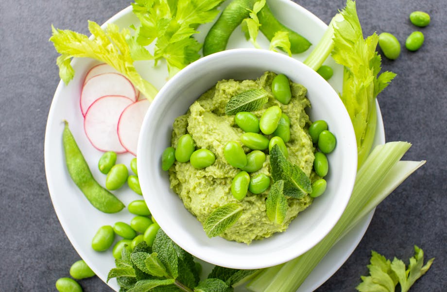 Fresh edamame dip