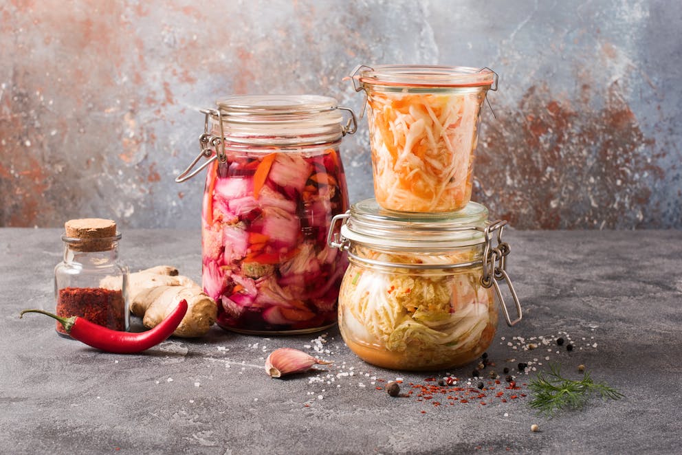 Fermented cabbage recipes in jars