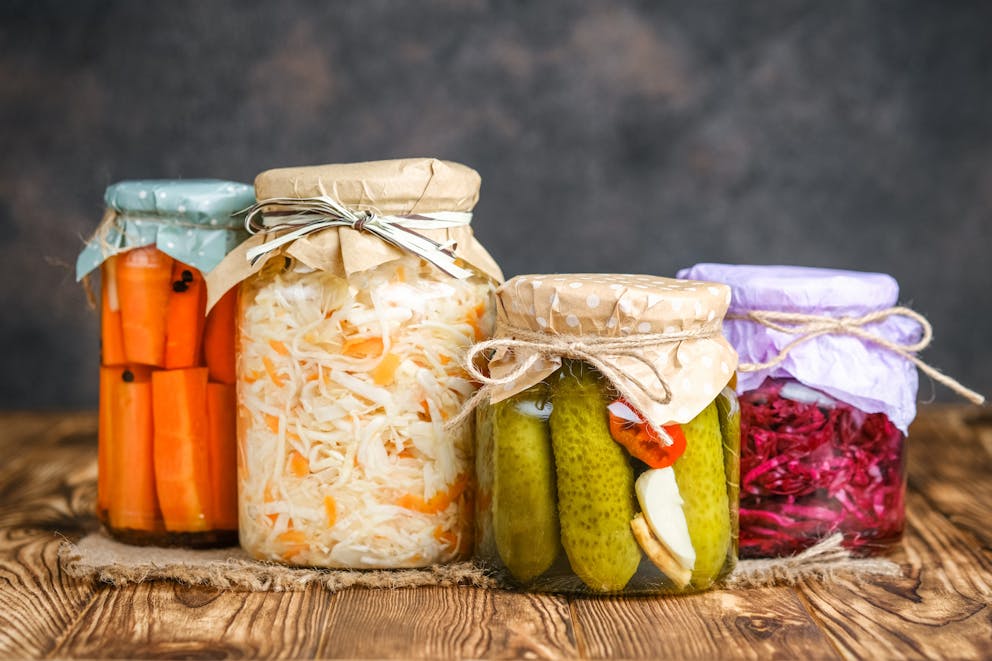 Selection of fermented foods