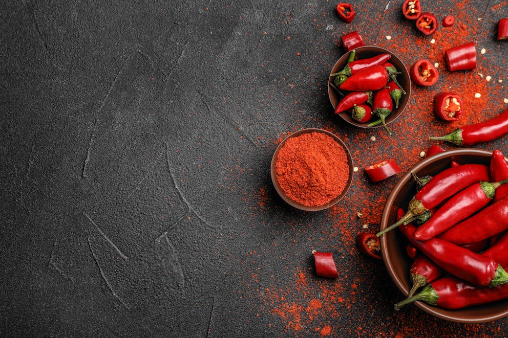 Paprika and chili peppers