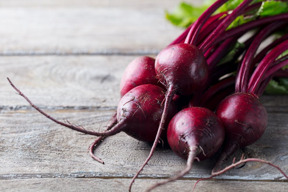 Red and purple beets