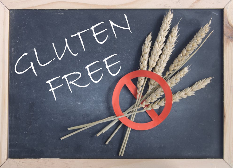 Gluten-free chalkboard sign