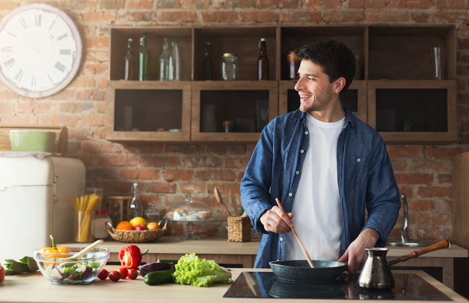 Man cooking