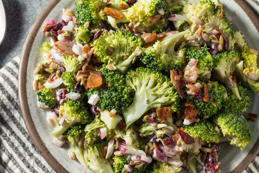 Keto broccoli salad