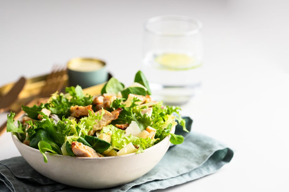 Keto Chicken Caesar Salad