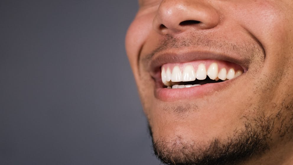 Man with healthy gums