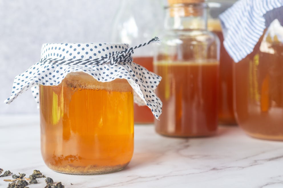 Homemade kombucha