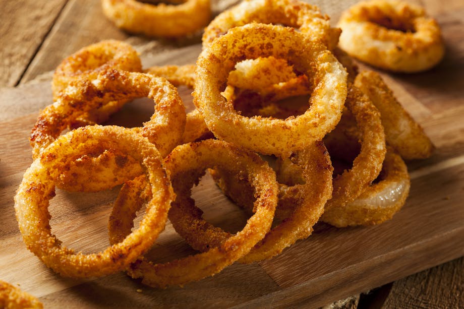 Homemade onion rings