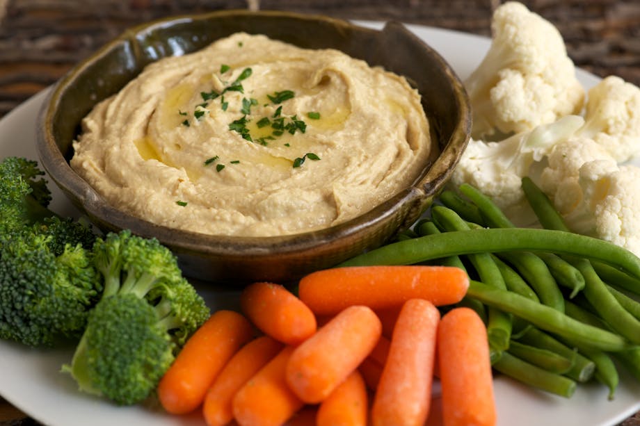 Homemade hummus