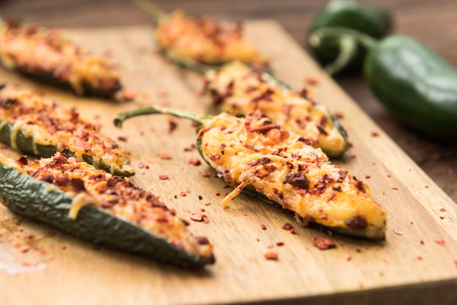 Homemade jalapeno poppers