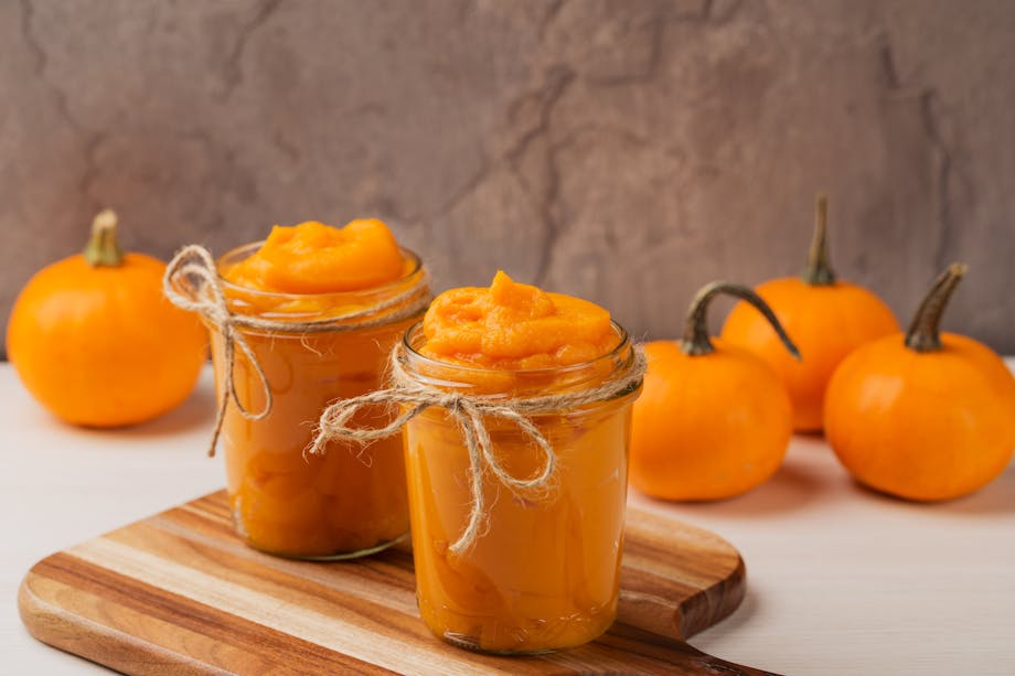 Homemade pumpkin puree