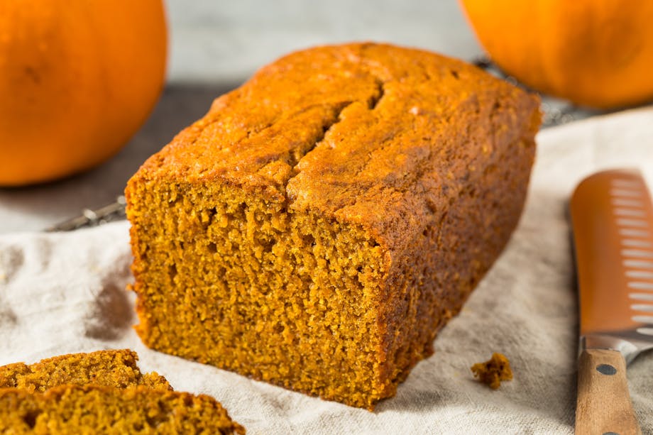 Pumpkin bread loaf