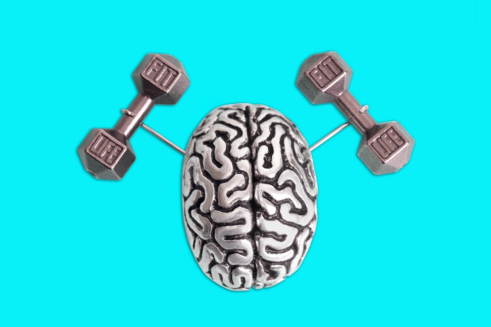 Strong and healthy brain concept