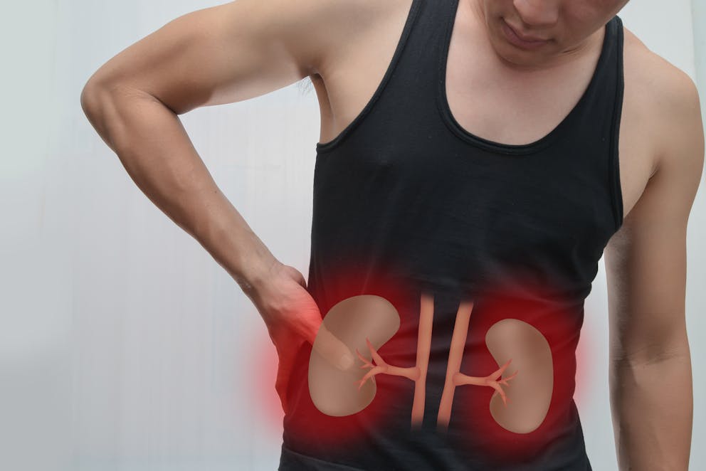 Man suffering from kidney failure