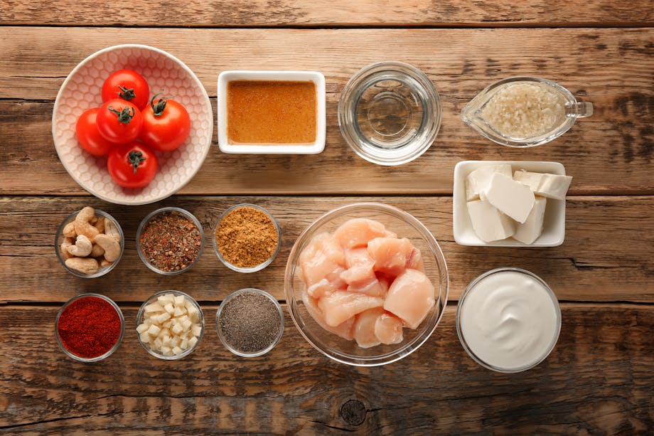 Butter chicken ingredients