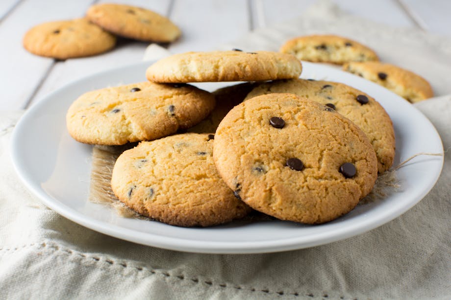 Keto almond flour chocolate chip cookies