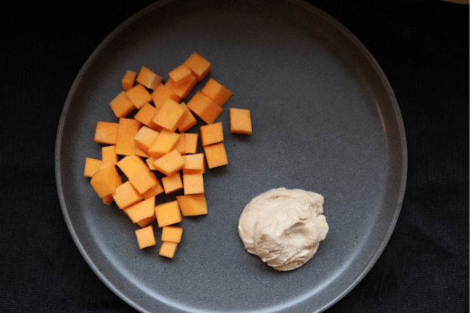 Carbs - hummus, butternut squash